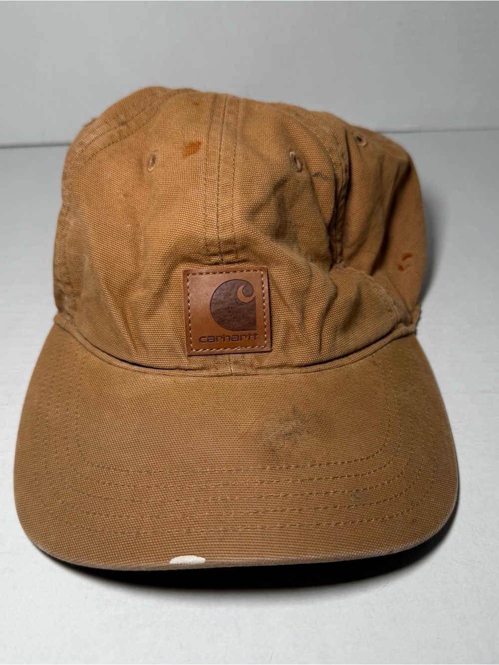 Carhartt Men's Canvas Cap Carhartt Brown OSFM Gorpcore Hat adjustable Workwear